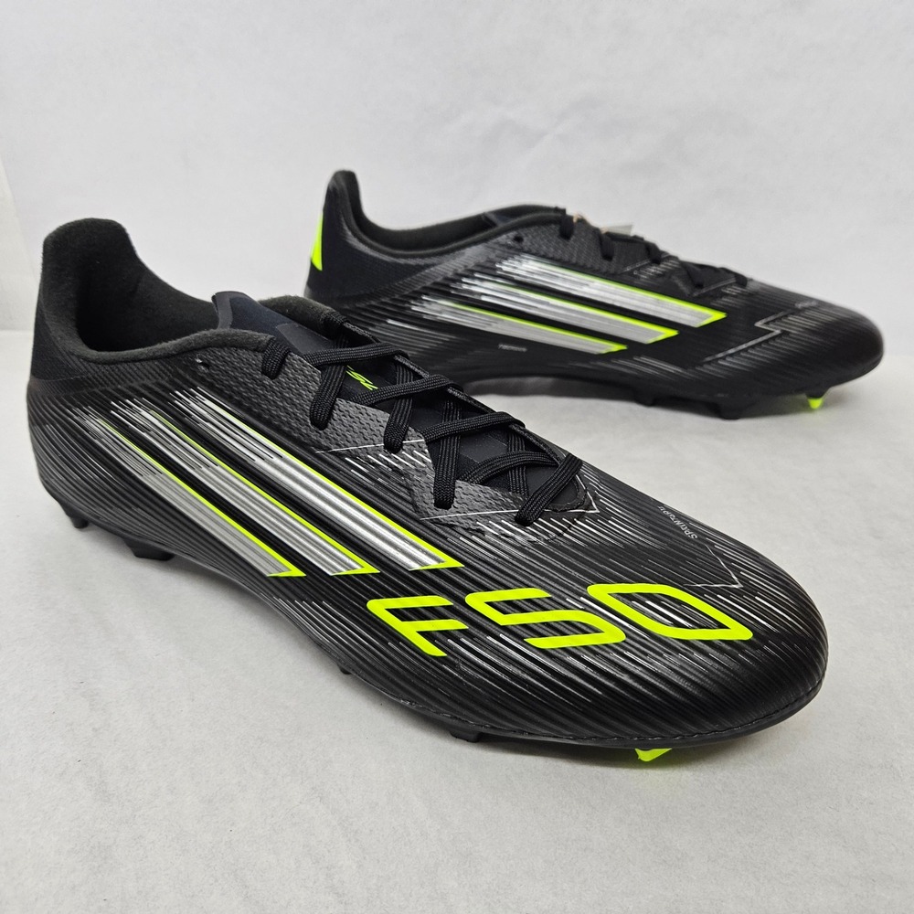 Adidas F50 League FG‎ MG Soccer Cleats JI0007 Black Lucid Lemon Mens Size 12